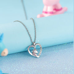 Necklace for Women Girls Stone Heart Pendant Necklace