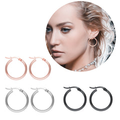 4 Pairs Stainless Steel Earrings Set Cute Women's Earrings