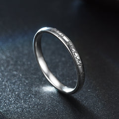 Stainless Steel Stackable Keep Fucking Going Inspirational Graduation Hand Ring