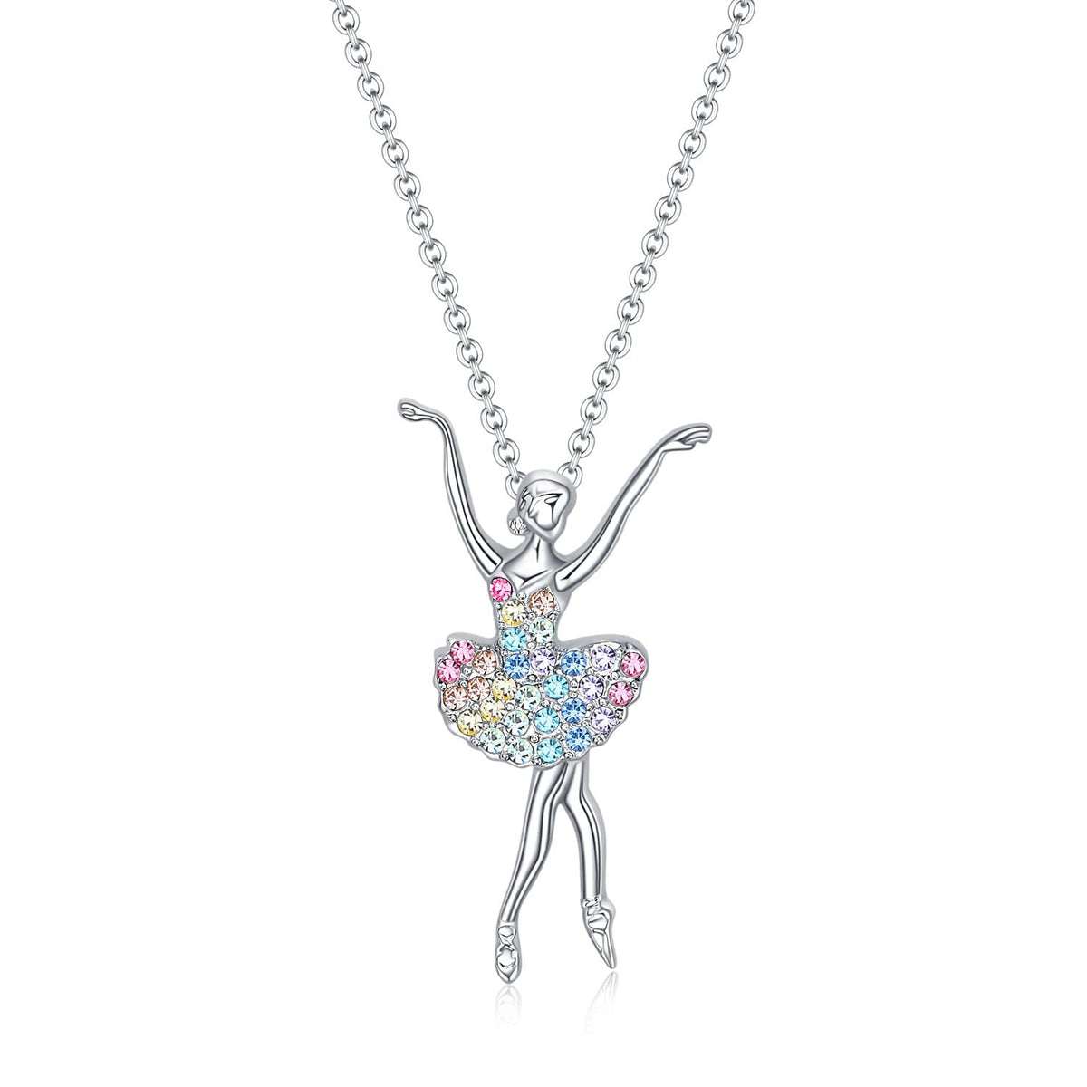 Necklace Ballerina Dance Recital Gifts for Women, Ballet Dancer Pendant Jewelry