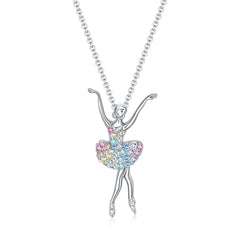 Necklace Ballerina Dance Recital Gifts for Women, Ballet Dancer Pendant Jewelry