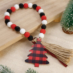 Christmas Decorations Merry Christmas Ornaments  Wooden Signs & Buffalo Plaid Gnomes Plush Set