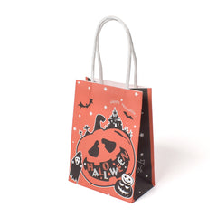 Halloween Treat Bags Party Decoration - 40 Pcs Kids Halloween Candy Bags for Trick or Treating, Halloween Tote Bags with Handles, Paper Gift Bags for Treats Snacks, Halloween Goodie Bags Party Supplies