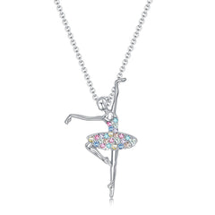 Necklace Ballerina Dance Recital Gifts for Women, Ballet Dancer Pendant Jewelry