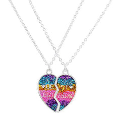 Magnetic Half Heart Pendant Necklace