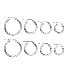 4 Pairs Stainless Steel Earrings Set Cute Women's Earrings