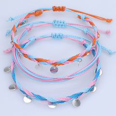 Bracelets  Rope Anklets Braided Boho Cute Friendship Foot Jewelry for Women Teen Girls