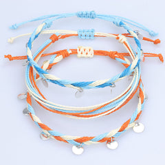 Bracelets  Rope Anklets Braided Boho Cute Friendship Foot Jewelry for Women Teen Girls