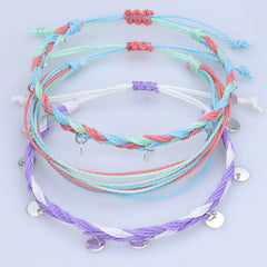 Bracelets  Rope Anklets Braided Boho Cute Friendship Foot Jewelry for Women Teen Girls