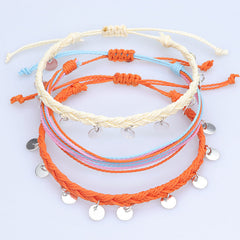 Bracelets  Rope Anklets Braided Boho Cute Friendship Foot Jewelry for Women Teen Girls