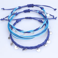 Bracelets  Rope Anklets Braided Boho Cute Friendship Foot Jewelry for Women Teen Girls