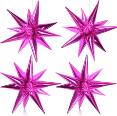 50 star-shaped cone balloons can be assembled into exploding stars Exploding point star-shaped cone balloons Christmas decorations