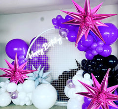 50 star-shaped cone balloons can be assembled into exploding stars Exploding point star-shaped cone balloons Christmas decorations