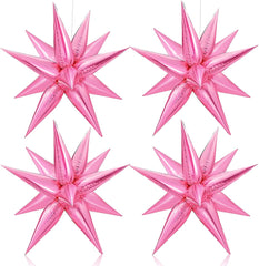 50 star-shaped cone balloons can be assembled into exploding stars Exploding point star-shaped cone balloons Christmas decorations