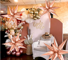 50 star-shaped cone balloons can be assembled into exploding stars Exploding point star-shaped cone balloons Christmas decorations