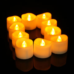 Flameless Tea Lights Candles, Last 5days Longer Battery Operated LED Votive Candles, 12/24 pcs Flickering Tealights with Warm White Light for Wedding, Valentine's Day, Halloween, Christmas