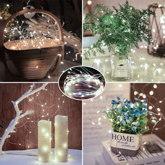 12pcs Led Fairy Lights Battery Operated String Lights 6.5 Feet 20 Led Firefly Decoration