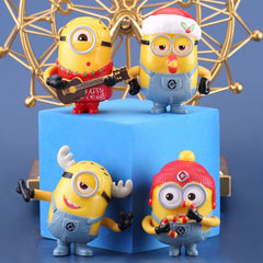 Christmas version minions cake car ornament decoration