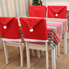 Christmas Chair Back Covers for Christmas Holiday Festival Decoration