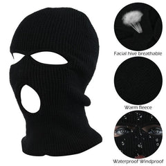 Knit Sew Acrylic Outdoor Full Face Cover  Thermal Ski Masks One Size Fits Most