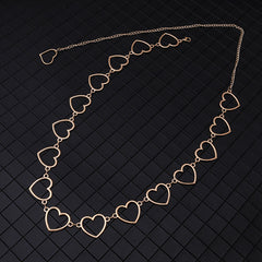 Metal Waist Chain Women Girls Adjustable Body Chain Belts Fashion Belly Jewelry for Jeans Dresses