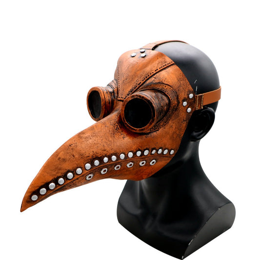 Plague Doctor Bird Masks Long Nose Beak Cosplay Steampunk Halloween Costume Props Latex Material