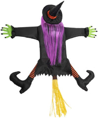 Crashing Witch into Tree Halloween Decoration