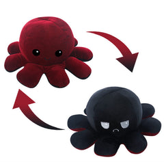 The Original Reversible Octopus Plushie | Patented Design | Light Pink and Light Blue | Show your mood without saying a word!