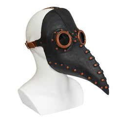 Plague Doctor Bird Masks Long Nose Beak Cosplay Steampunk Halloween Costume Props Latex Material