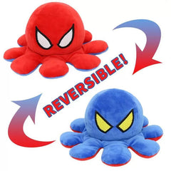 The Original Reversible Octopus Plushie | Patented Design | Light Pink and Light Blue | Show your mood without saying a word!