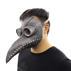 Plague Doctor Bird Masks Long Nose Beak Cosplay Steampunk Halloween Costume Props Latex Material