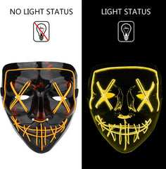 Halloween Mask LED Light up Mask for Festival Cosplay Halloween Costume Masquerade Parties,Carnival,Gifts