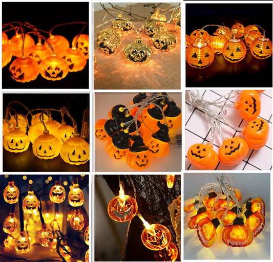 Halloween Lights 20-40 LED Pumpkin String Lights Halloween Decor  Festival Party Holiday Halloween Decorations