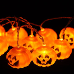 Halloween Lights 20-40 LED Pumpkin String Lights Halloween Decor  Festival Party Holiday Halloween Decorations