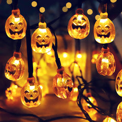 Halloween Lights 20-40 LED Pumpkin String Lights Halloween Decor  Festival Party Holiday Halloween Decorations