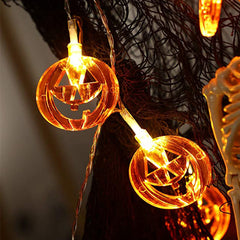 Halloween Lights 20-40 LED Pumpkin String Lights Halloween Decor  Festival Party Holiday Halloween Decorations