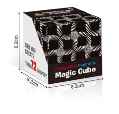 Shape Shifting Box - Award-Winning, Patented Fidget Cube w/ 36 Rare Earth Magnets - Extraordinary 3D Magic Cube –  Cube Magnet Fidget Toy Transforms Into Over 70 Shapes