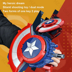 Marvel Captain America Shield Gun Gel Blaster Splatter Ball Launcher Halloween Cosplay Toys for Kids Birthday Christmas Gift