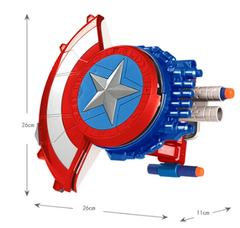 Captain America Shield Helmet Launcher Toys Soft Bullets Gun Hero Action Figure Party Cosplay Prop Children Birthday Gift