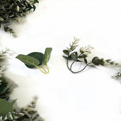 Eucalyptus Garland - Lush, Natural Looking Artificial Faux Greenery Garland Vine for Wedding Decor, Table Runner, Mantle. Abundant Textured Boxwood, Silver Dollar Eucalyptus Leaves