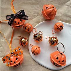 Pumpkin Bells Halloween Decoration Party Gift Pet Collar Charm