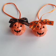 Pumpkin Bells Halloween Decoration Party Gift Pet Collar Charm