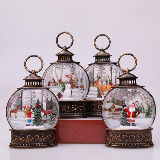 New Christmas gifts Wind Lantern Santa gift Christmas tree party accompaniment Hanging decoration