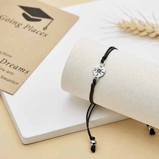 Graduation Gifts for Her 2022 Platinum Plated Compass Bracelet  College High School Graduate Gifts for Daughter