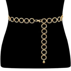 Metal Waist Chain Women Adjustable Body Link Belts Fashion Body Chain