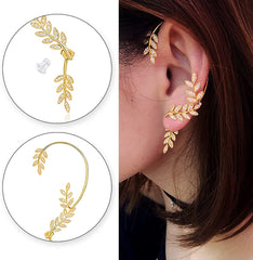 Zircon Earrings No Pierced Ears Ear Wrap Crawler Climber Earrings for Women Ear Cuff Earrings for Girls