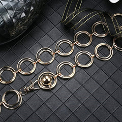 Metal Waist Chain Women Adjustable Body Link Belts Fashion Body Chain