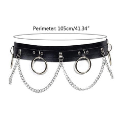 Punk Waist Chain Belt Leather Body Chain Rave Body Jewelry Accessories