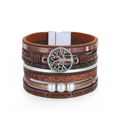 Inspirational Tree of Life Leather Bracelets