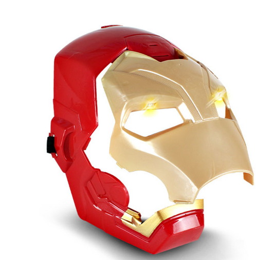 Avengers Marvel Iron Man Flip FX Mask with Flip-Activated Light and Sound Effects for Costume and Role-Play Dress Up